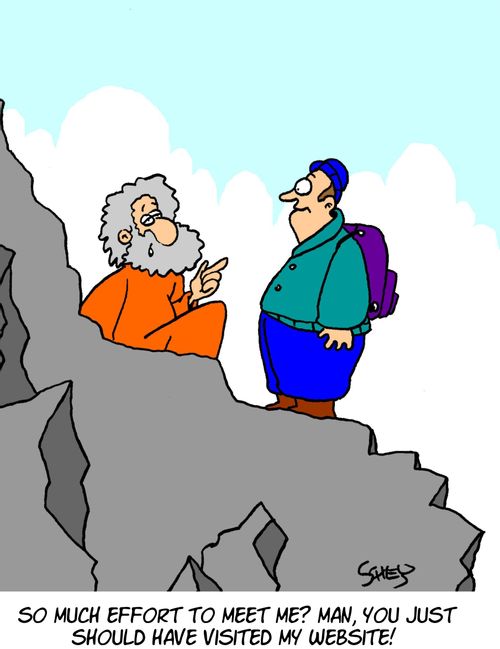 'So much effort to meet me? Man, you just should have visited my website!'