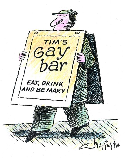 Tim's gay bar - Eat, drink and be Mary