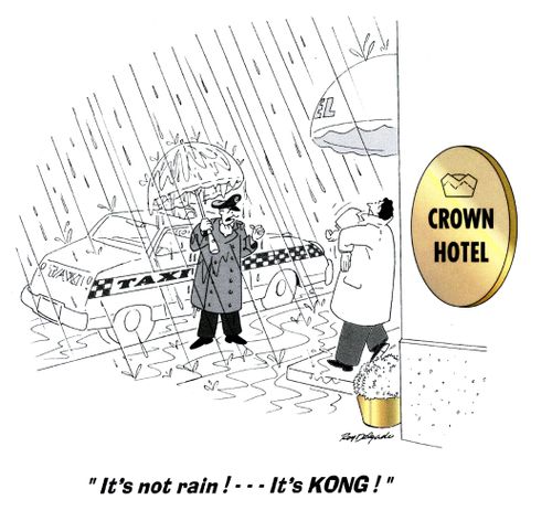 'It's not rain!...It's KONG!'