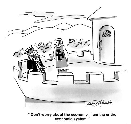 'Don't worry about the economy. I am the entire economic system.'