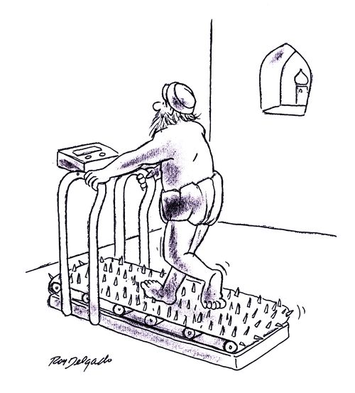 Spiky treadmill.