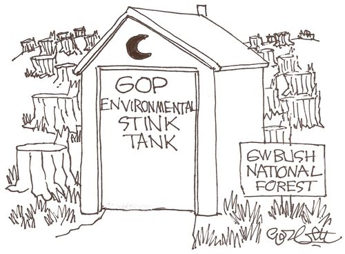 GOP Environmental Stink Tank - G.W. Bush National Forest.