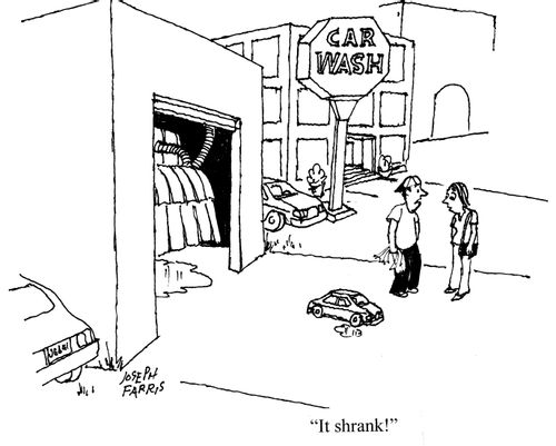 'It shrank!'