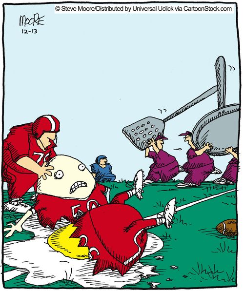Humpty Dumpty The Football Player.