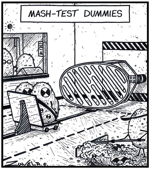 Mash-test Dummies.