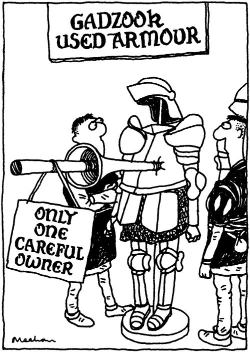 Gadzook used armour. Only one careful owner.