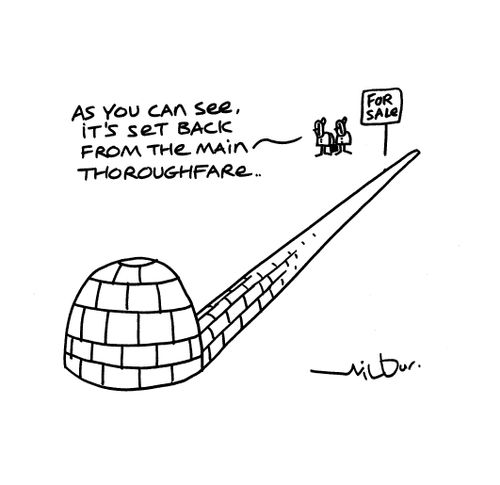 'As you can see, it's set back from the main thoroughfare.'
