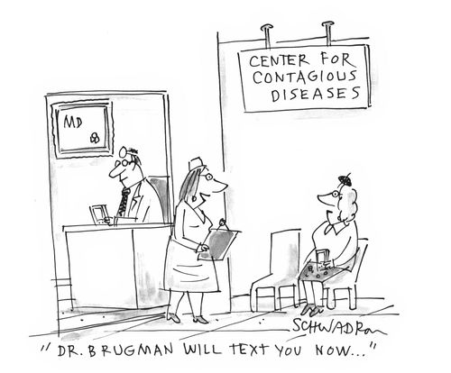 'Dr. Brugman will text you now...'