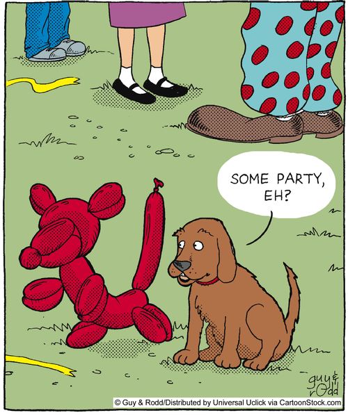 'Some party, eh?'