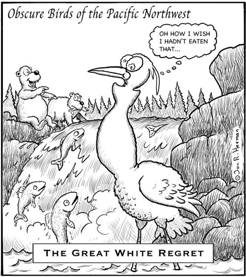 Obscure Birds of the Pacific NW: The Great White Regret.