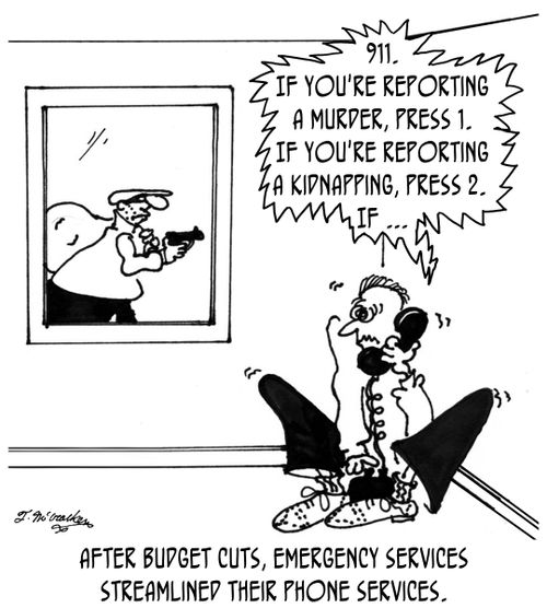 After budget cuts, emergency services streamlined their phone services.