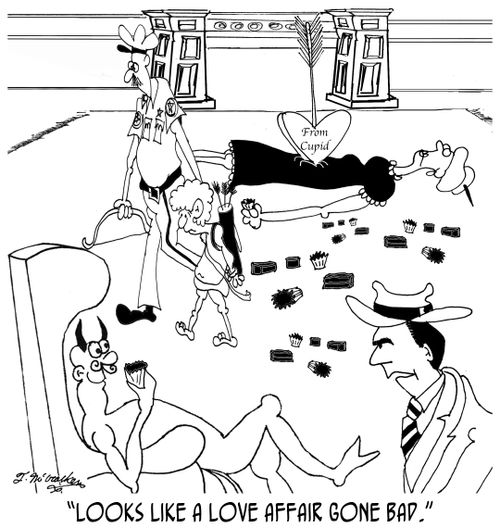 'Looks like a love affair gone bad.'