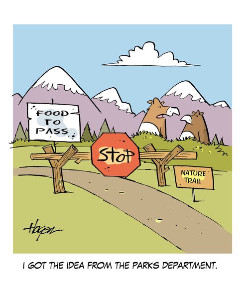 'I got the idea from the parks department.'