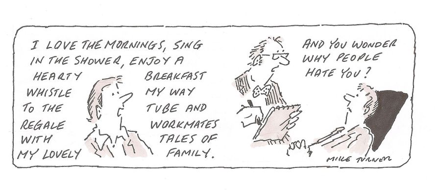 'I love the mornings...'