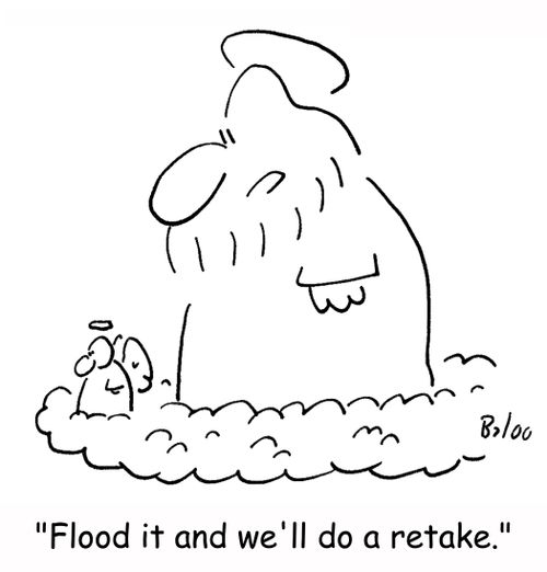 'Flood it and we'll do a retake.'