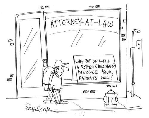Attorney at law - Why Put Up With A Rotten Childhood? Divorce Your Parents Now!