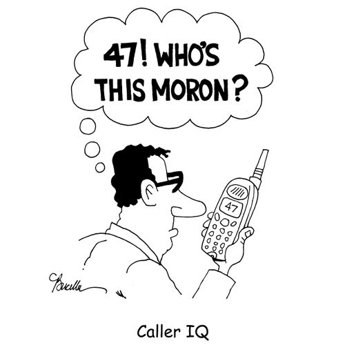 Caller IQ.