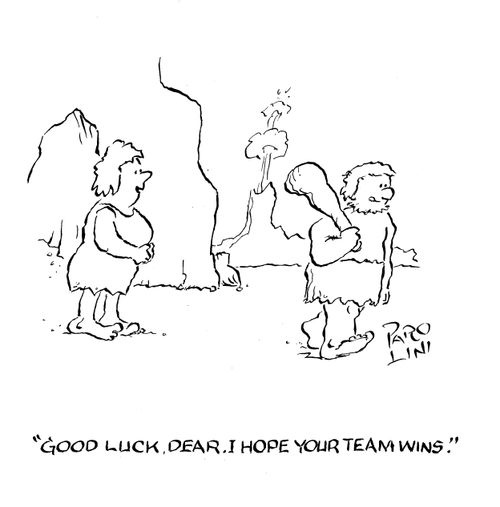 'Good luck, Dear. I hope your team wins.'