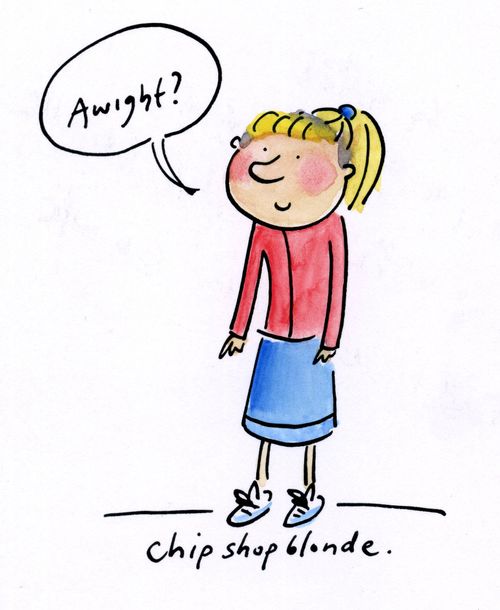 Chip shop blonde.