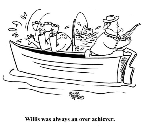 Man falls in water Title: 'Willis was always an overachiever.'