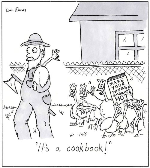 'It's a cookbook!'