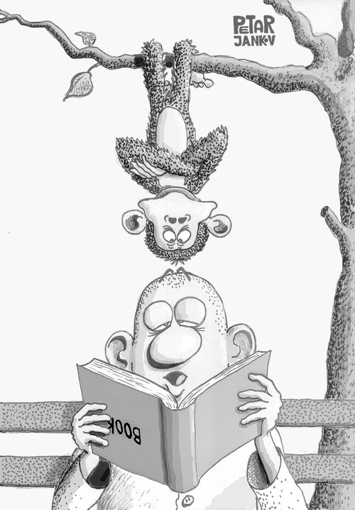 Reading Upside-down.