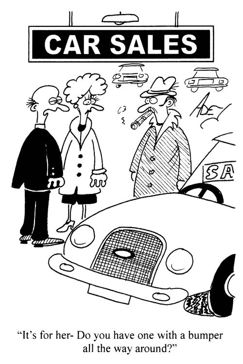 'It's for her - Do you have one with a bumper all the way around?'