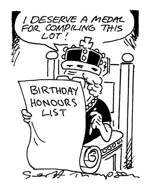'I deserve a medal for compiling this lot!'