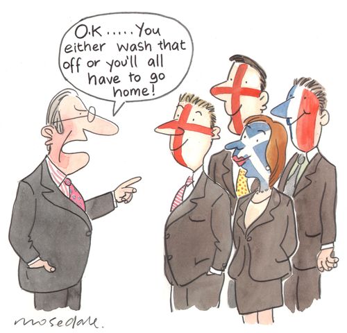 'OK...you either wash that off or you'll all have to go home!'