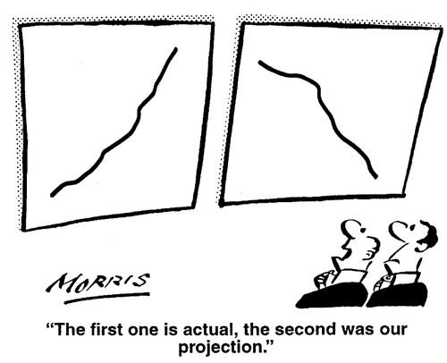 "The first one is actual, the second was our projection."