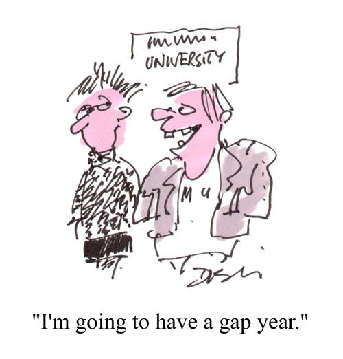 "I'm going to have a gap year."