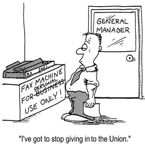 "I've got to stop giving into the union."