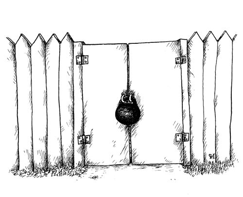 Padlocked Gate