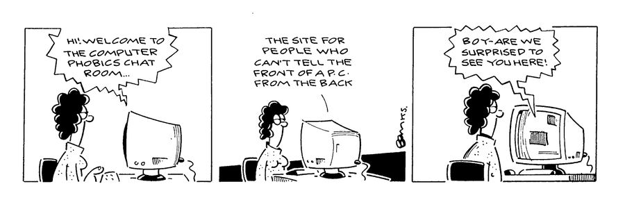 Nethead strip: Computer phobics chatroom