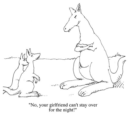 'No, your girlfriend can't stay over for the night!'