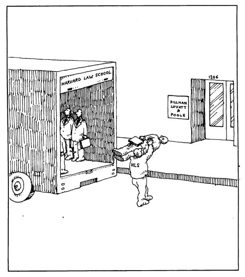 delivering lawyers from the Harvard Law School