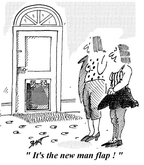 'It's the new man flap!'
