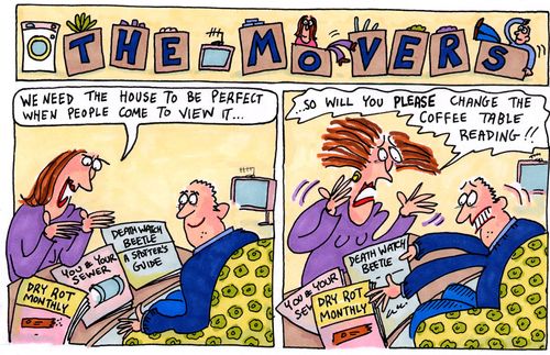 The Movers Strip - Coffee table reading