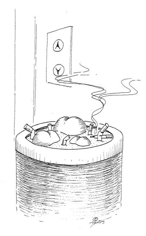 Butts in ashtray