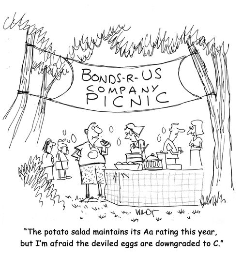 "The potato salad maintains its Aa rating this year, but I'm afraid the deviled eggs are downgraded to C."