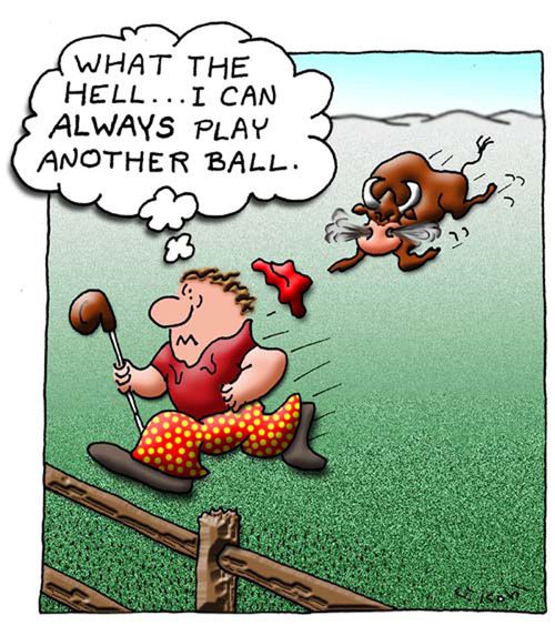 "What the hell...I can always play another ball."
