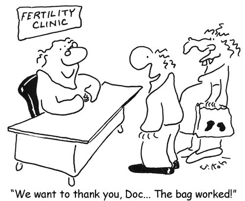 'We want to thank you, Doc...The bag worked!'