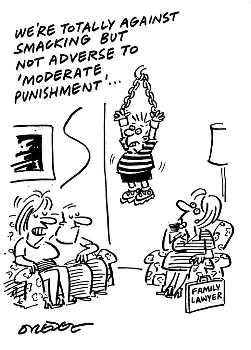 'We're totally against smacking but not adverse to 'moderate punishment.''