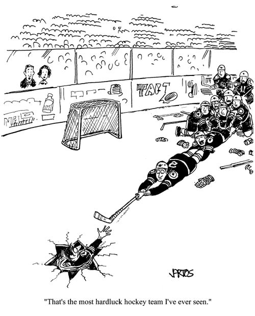 'That's the most hardluck hockey team I've ever seen.'