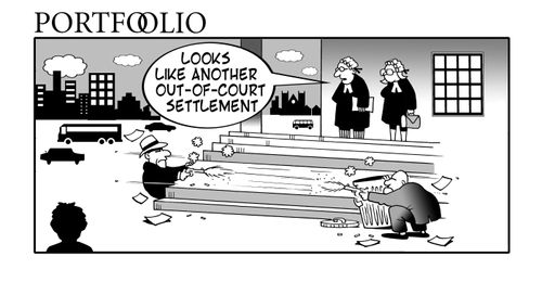 "Looks like another out of court settlement."