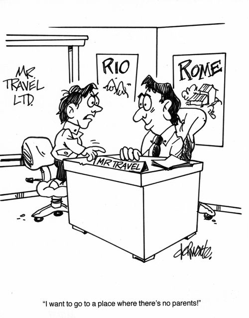 'I want to go to a place where there's no parents!'