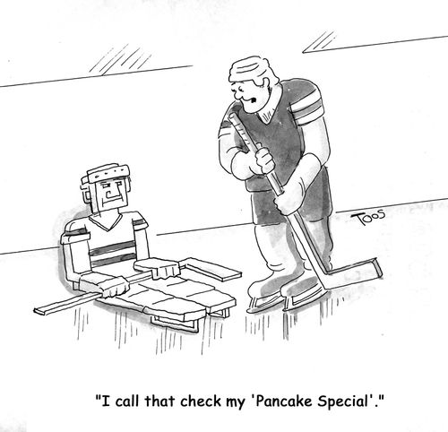 'I call that check my 'Pancake Special'.'