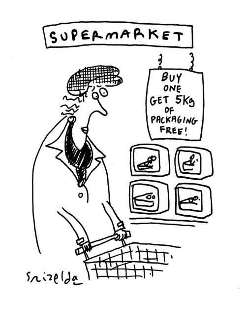 Supermarket - 'Buy One, Get 5kg Of Packaging Free'
