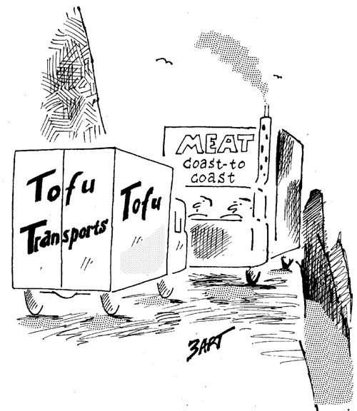 Tofu vs. Meat.