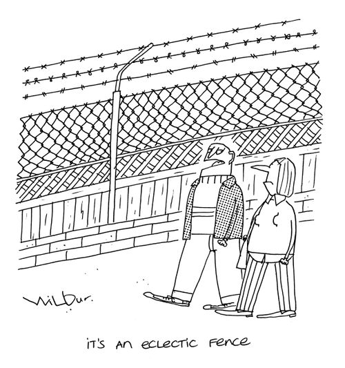 'It's an eclectic fence.'